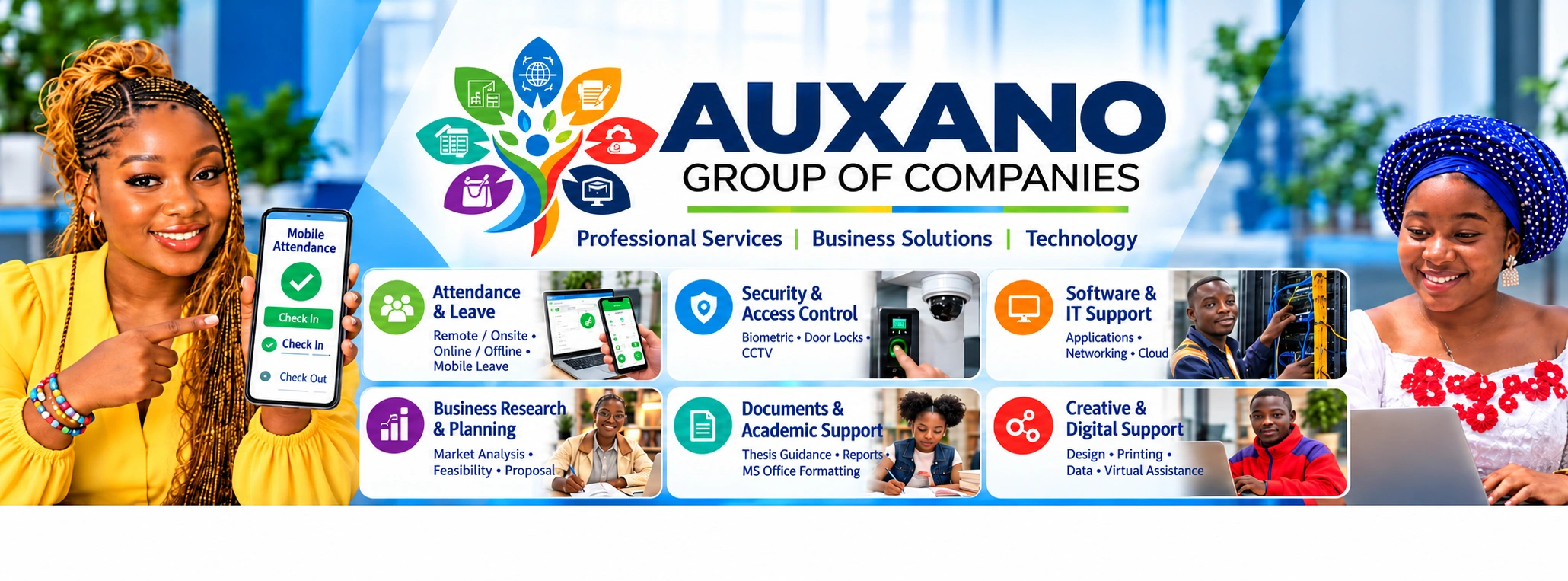 Auxano Group of Companies — professional services, business solutions and technology